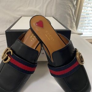 Gucci Princetown Leather Mules